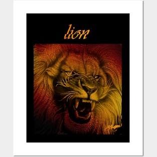 lion Posters and Art